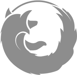 Free Firefox Icon Of Glyph Style - Black And White Mozilla Firefox Logo Png