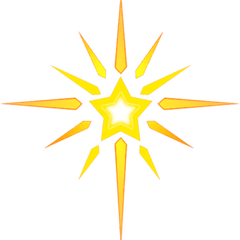 Clip Art Christmas Star Of Bethlehem - Star Of Bethlehem Png