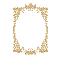 Decorative Frame Retro Gold Free Photo - Free PNG