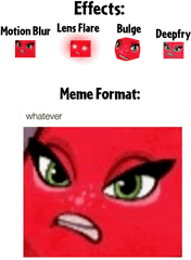 Meme - Lens Flare Meme Red Png