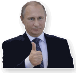 Putin President Russia Clipart Png - Vladimir Putin Thumbs Up