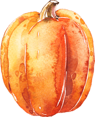 Hlppc Happy Fall Yall Throw 18 X - Transparent Watercolor Pumpkin Png