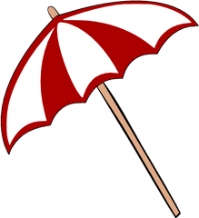 Beach Umbrella Svg Template - Drawing Cartoon Beach Umbrella Png