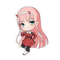 Girl Pic Anime Zero Two - Free PNG