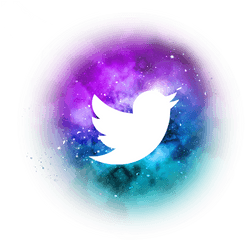 Social Media Galaxy Icons - Transparent Galaxy Twitter Logo Png