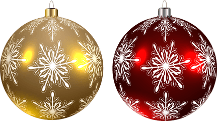 Download Hd Balls And Red Transparent - Christmas Ball Transparent Christmas Balls Gold Png