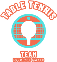 Table Tennis Logo Maker - Circle Png