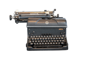 Antique Picture Typewriter Free PNG HQ