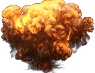 Bomb Clipart Fire - Transparent Background Explosion Png