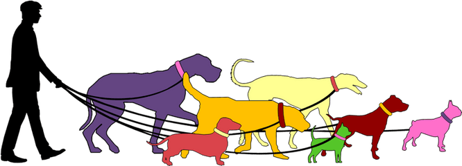 Welcome To Walk Doggy Dog - Dog Walk Logo Clipart Full Dog Leash Png