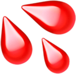 Water Drop Emoji Png Images Collection Blood Drip Transparent