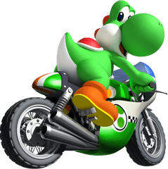 Bike - Mario Kart Yoshi Bike Png