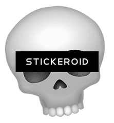 Skull Emoji - Portable Network Graphics Png