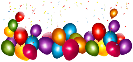 Picture Colorful Balloons Balloon Confetti With Transparent - Free PNG