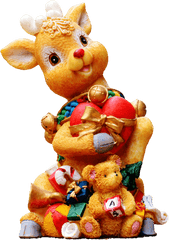 Free Funny Happy Reindeer Christmas Png Image