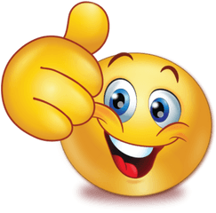 Cheer Happy Thumb Up Emoji - Happy Thumbs Up Emoji Png