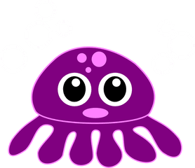 Octopus Kraken Purple - Cartoon Octopus Png