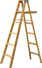 Double Wood Ladder Transparent Png - Transparent Ladder Png