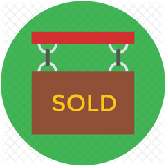 Sold Sign Icon Of Flat Style - Ho Chi Minh City Medicine And Pharmacy University Png