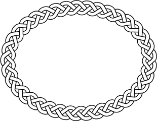 Free Geometric Border Cliparts - Celtic Knot Circle Png