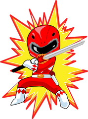 Just Thought Iu0027d Share - Power Ranger Bday Cards Clipart Red Power Ranger Chibi Png