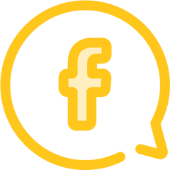 Logotype Logos Communications Interface Facebook Social - Facebook Icon Yellow Vector Png