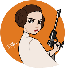 Leia Organa Rebel Princess - Princess Leia Clipart Png