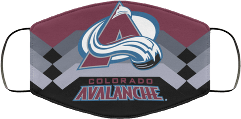 Colorado Avalanche Face Mask - Cloth Face Mask Png