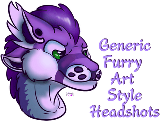 Furry Art Style Headshots - Draw Furry Art Headshot Png