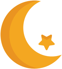 Crescent Star Flat - Transparent Png U0026 Svg Vector File Luna Y Estrella Png