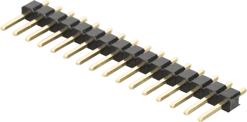 Bkl 10120913 - Pin Header 254mm 1x16 Hu003d108 Straight Bullet Png