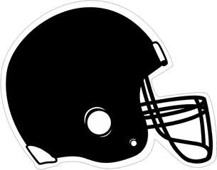 Football Field Black Helmet Clipart - Clipartix Football Helmet Clipart Black And White Png