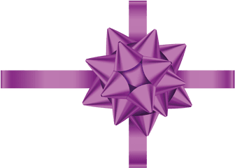 Transparent Gift Bow Png - Png Bow On Gift