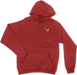 Feather Logo Pullover Hoodie - Red Mickey Mouse Weed Hoodie Png