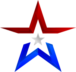 Cool Red White And Blue Star Logo - Russian Army Logo Png