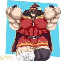 Commission - Megumin By Matl Fur Affinity Dot Net Buff Megumin Png