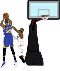 Kevin Durant Shooting Illustration - Kevin Durant Clip Art Png