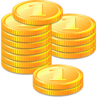 Money Coins Stack Golden Download HD - Free PNG