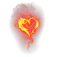 Fire Heart Flame Love Free Clipart HD - Free PNG