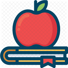 Apple Icon - Book And Apple Icon Png