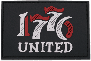 1776 United Retro Logo Pvc Patch - Wallet Png