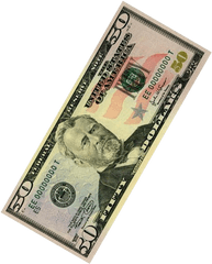 50dollars - Transparent 50 Dollar Bill Png