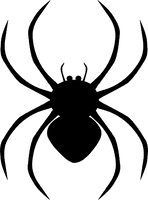 Black Spider Siluet Logo Png Image