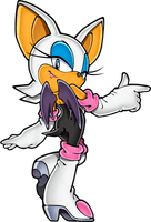 Sonic Bat Pic Rouge X The - Free PNG