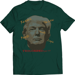 New Triggered - Trump Facecolored Text U2013 Bh U0026 Co Png