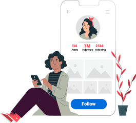 Buy Instagram Followers Cheap U0026 Instant Only 199 Heylik - Follow Illustration Png