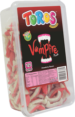 Vampire Teeth - Strawberry U2022 Toros Gummy Jelly Stick Candy Png