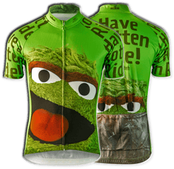 Grouch Sesame Street Cycling Jersey - Cookie Monster Cycling Jersey Png