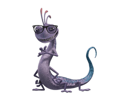 Purple Lizard Inc With Monsters Glasses - Free PNG