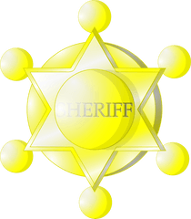 Sheriff Badge Yellow - Free Vector Graphic On Pixabay Badge Png